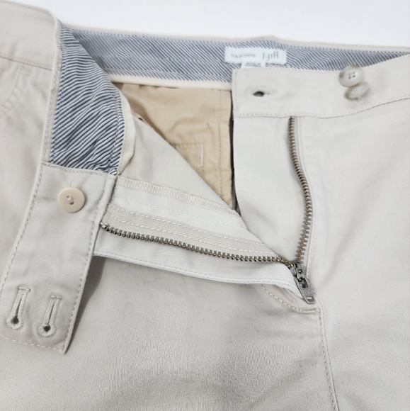 J. Jill Live In Chino Women's Bermuda Khaki Cuffed Stretch Size‎ 8 Shorts - Picture 5 of 11